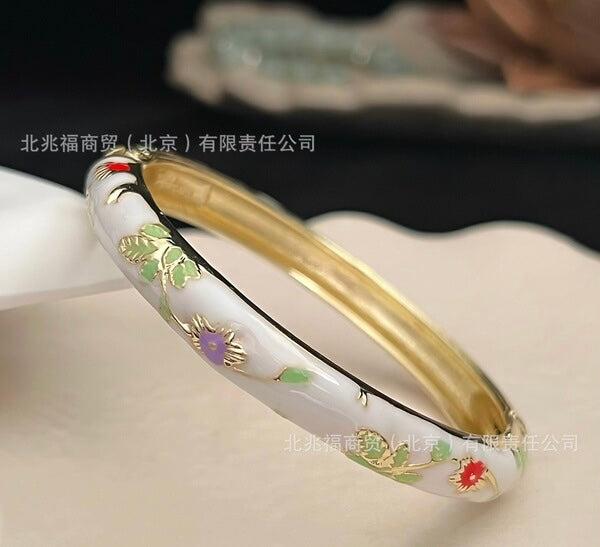 White Flower Bangle